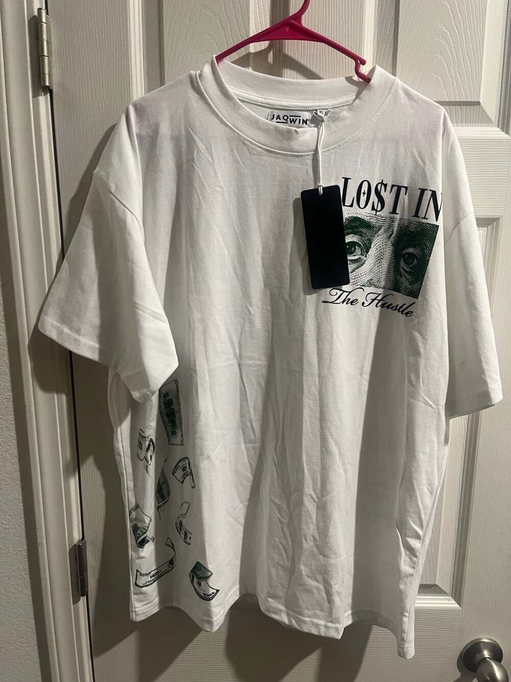 Jaqwin Lost In The Hustle Graphic T-Shirt White XL
